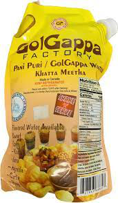 Golgappa Factory Pani (Khatta Meetha) ll 1 Case (12 x 1 Liter)